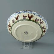 Serving Dish Round Large Cock & Hen