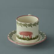 Saucer Small Pink Pig