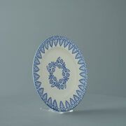 Plate Dessert Size Lacey Blue