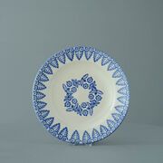 Plate Dessert Size Lacey Blue