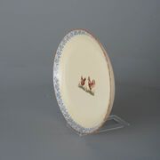 Oval Plate Large Cock & Hen