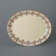 Oval Plate Large Victorian Floral