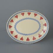 Oval Plate Large Heart