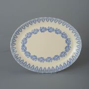 Oval Plate  Lacey Blue