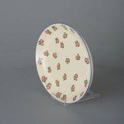 Oval Plate Large Scattered Rose