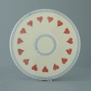 Plate Cheese & Cake Heart