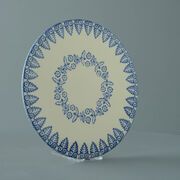 Plate Cheese & Cake Lacey Blue