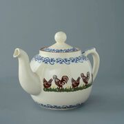 Teapot 10 Cup Cock & Hen