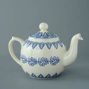 Teapot 10 Cup Lacey Blue